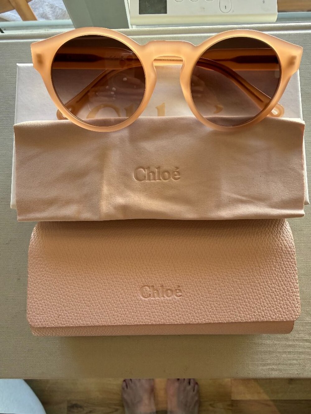 Chloé CH0158S 004 Nude Opal Brown Sunglasses - Never Worn with Case/Packaging